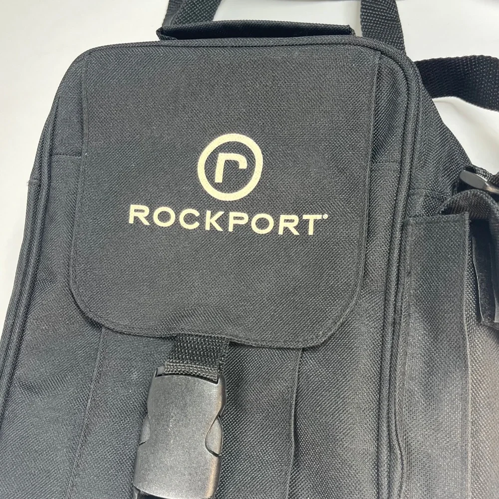 Rockport Crossbody Bag Black Small Canvas Utility Messenger